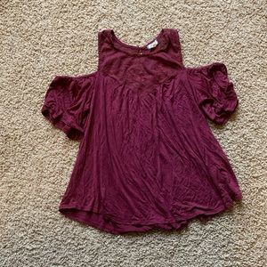 Cut out shoulder top